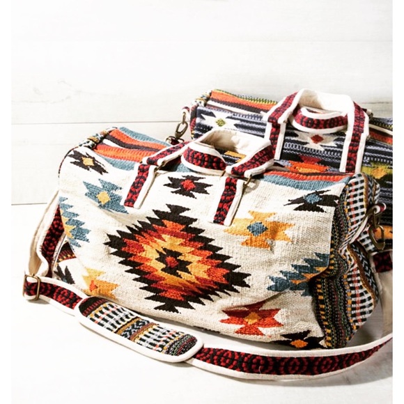 BOHO WEEKENDER DUFFLE BAG ~  NAVAJO - Picture 7 of 8